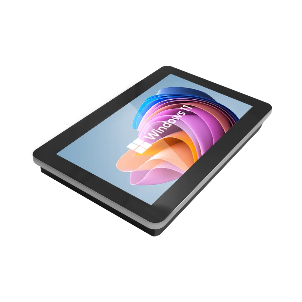 13.3 Inch Aluminum Capacitive Touch Screen Kiosk Rs232 Embedded/wall Mount All In One Full Hd Industrial Computer Panel Pc