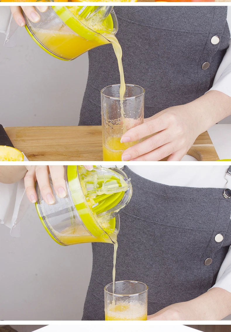 Многофункциональная соковыжималка для фруктов и лимона/ручная апельсинового лимона с чашей встроенная мерная чашка