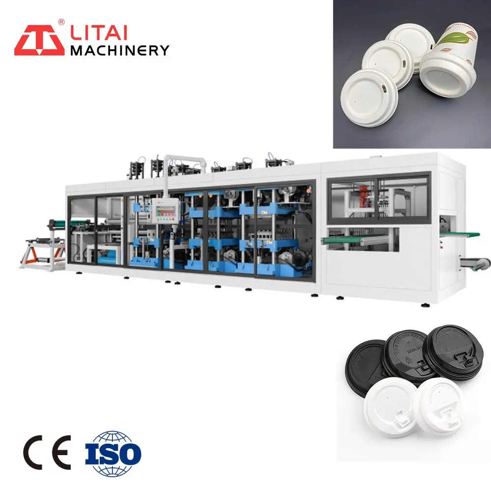 New Custom made Fully Automatic Fast Speed PP Sheet Manual Servo Drive System Thermoforming Machine China