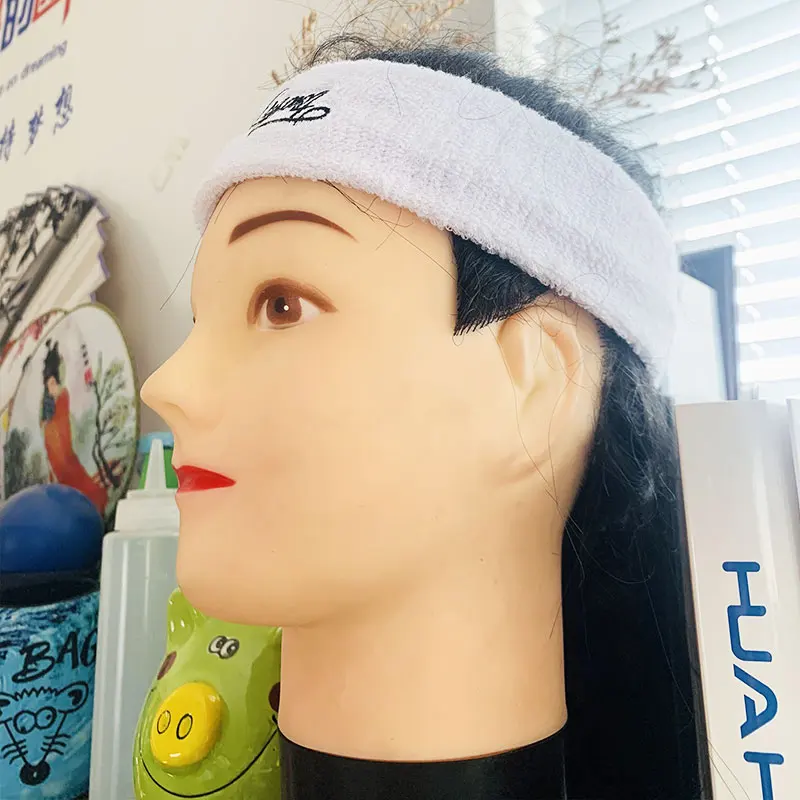 logo printed custom sport headband and wristband custom headband sport