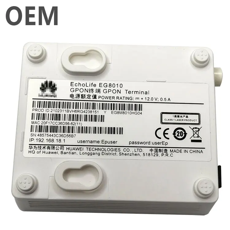 100% оригинальный б/у модем GPON EchoLife EG8010 1GE FTTH XPON ONU оптоволоконное оборудование ONT
