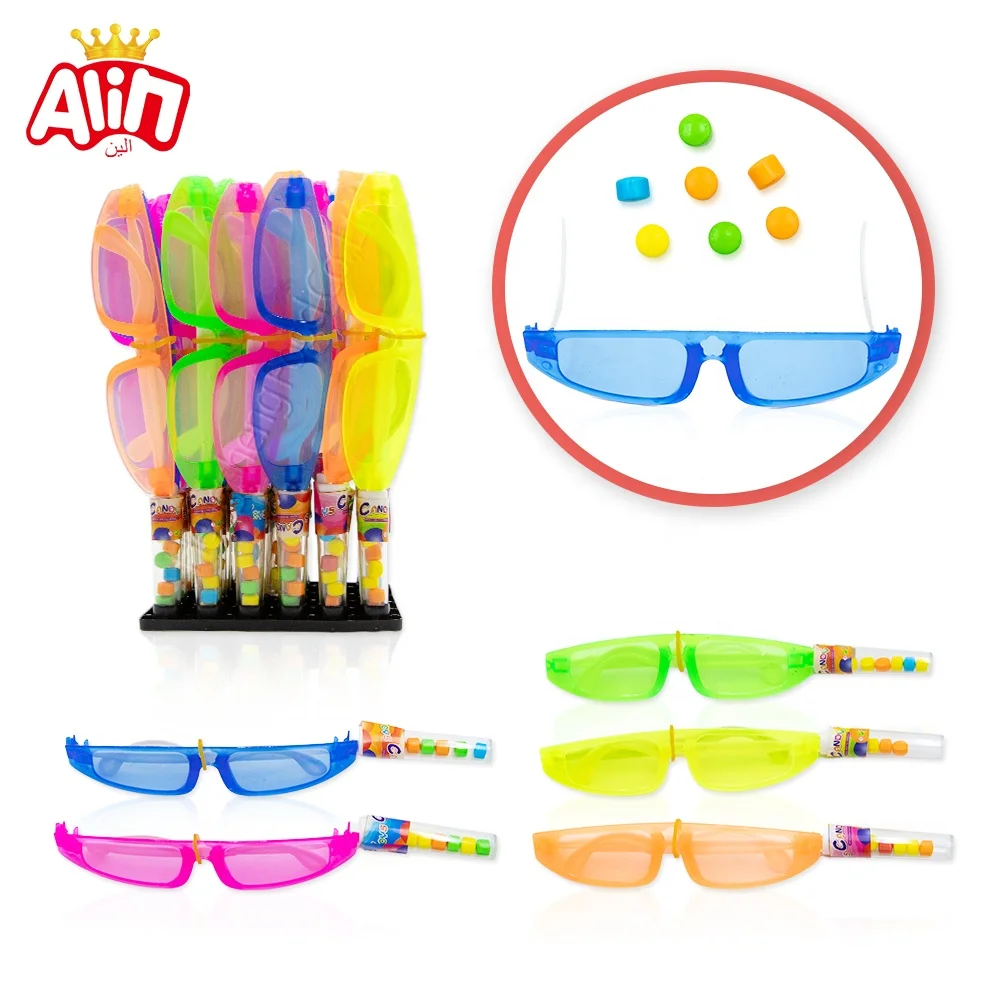 wholesale toy candy plastic Colored glasses toy candy