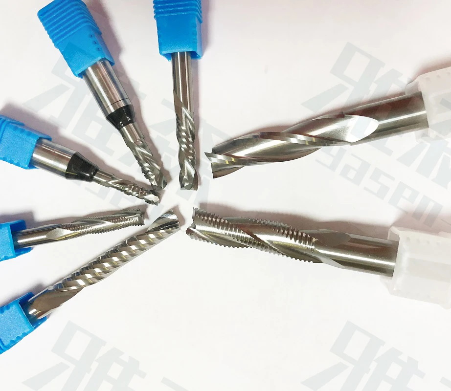 Solid Carbide Compression Bits with Teeth UP and DOWN Cut for woodworking smooth