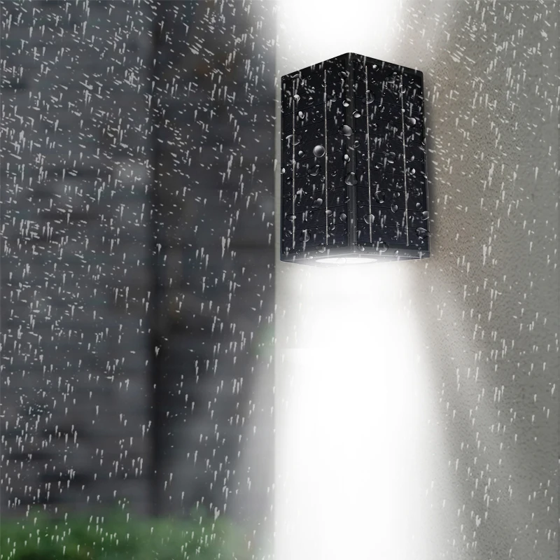 good price aluminum up and down all in one solar wall light outdoor waterproof