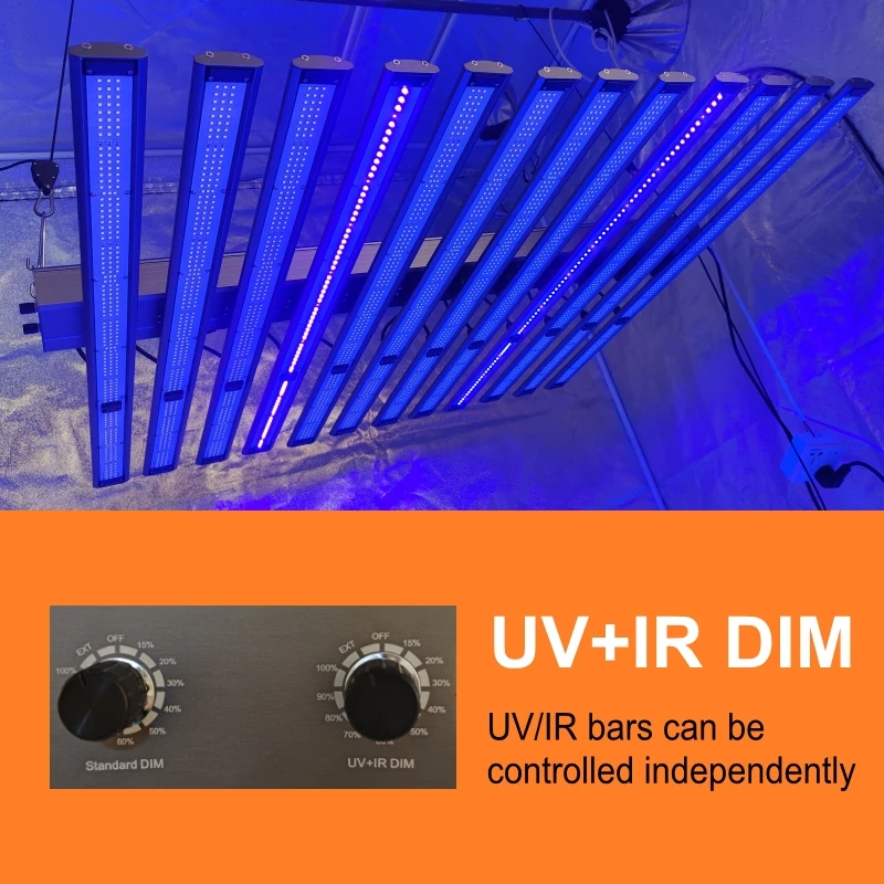 Foldable Greenhouse LED Grow Light Full Spectrum UV IR Professional Indoor hydroponics growing system 1060w Bar Growing Lamp