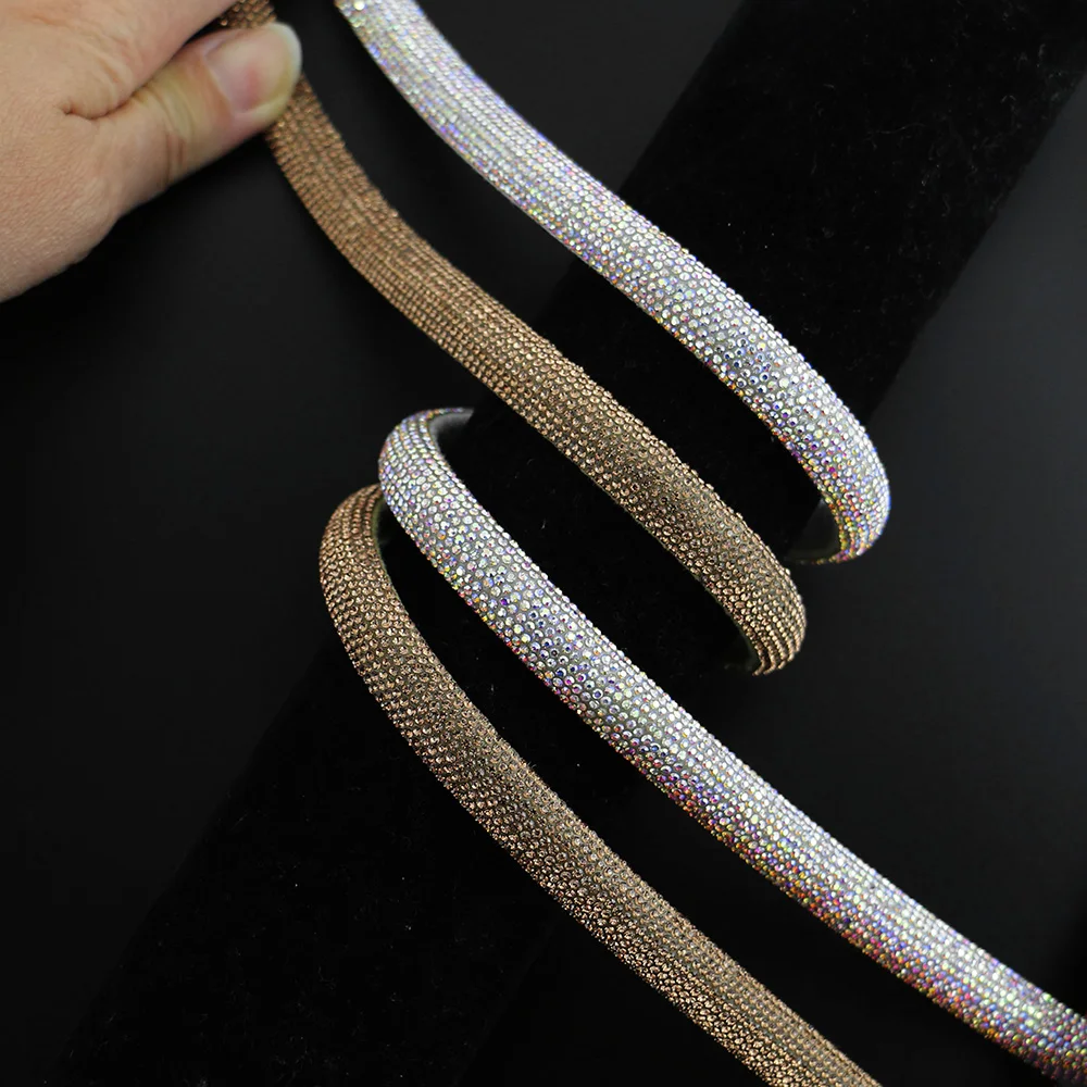 New Design Rhinestone Strips Crystal Rhinestone Rope for Sandal DIY Shoe Accessories