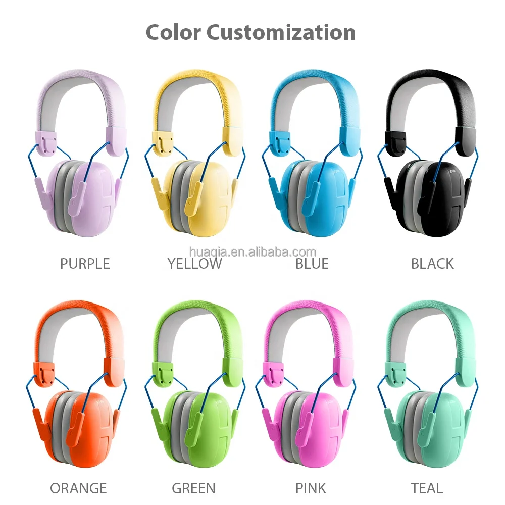 4-18 Years Car Concert Occasion Ear Defenders Autism Kids Ear Protection Children Earmuffs With CE EN352-1 ANSI Certification