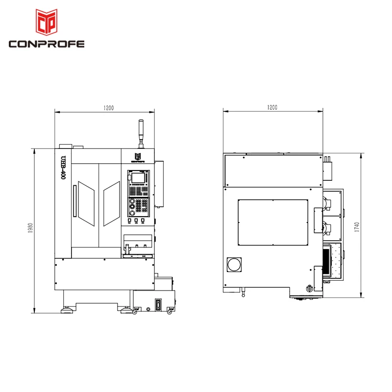 Hot Sale Mini 3 4 5 Axis CNC Milling Machining Casting Center