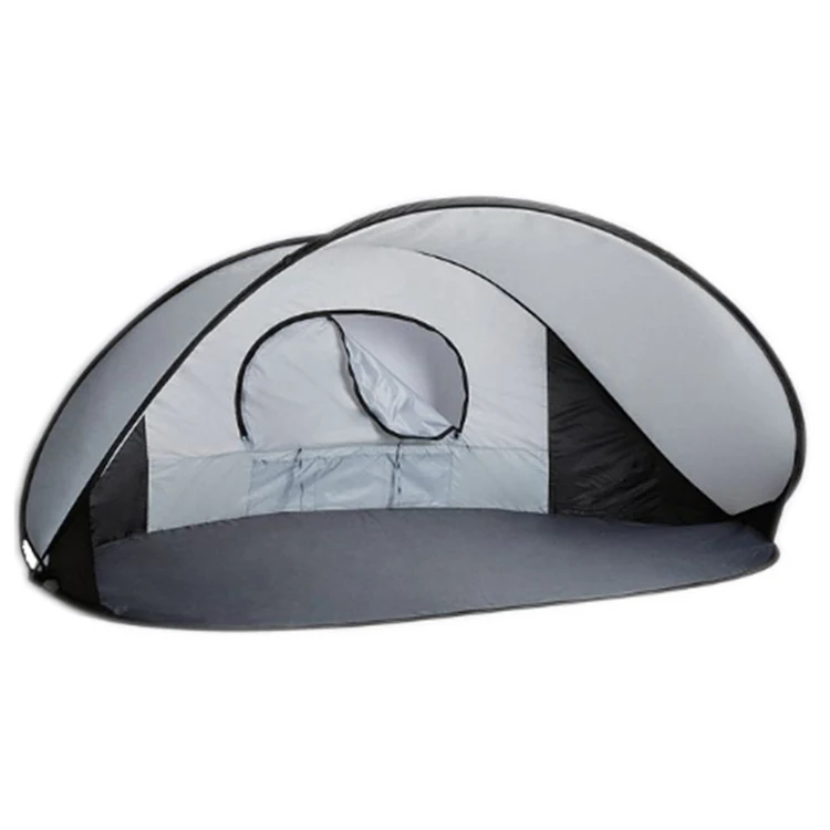 3-4 Person Beach Umbrella Outdoor Sun Shelter Automatic Pop Up Sun Shade ,Camping Fishing Hiking Canopy Easy Setup Beach Shelter