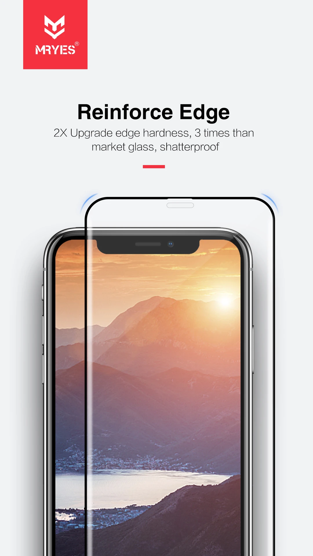 
MRYES 2.75D Anti-dust Screen Protector Screen Shield For iPhone X XS XR 11 