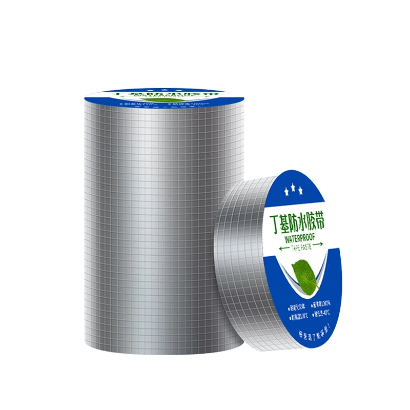 1-1.5mm thick butyl tape roof repair leakage plugging moisture resistant high adhesive aluminum foil waterproof coil