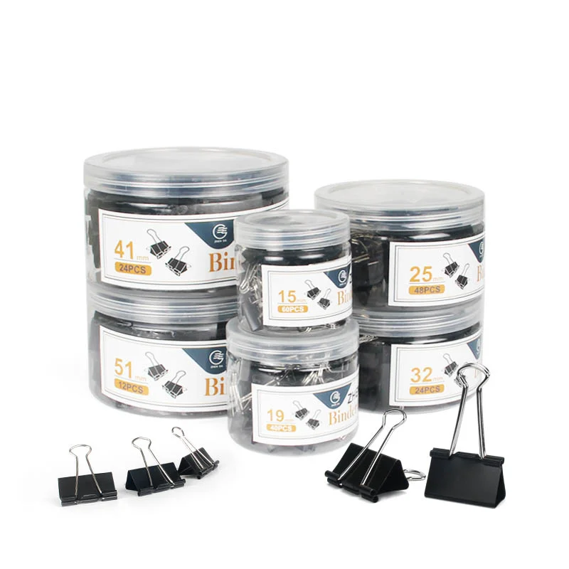 15mm 19mm 25mm 32mm 41mm 51mm clamp clip black metal paper large paper binder clip