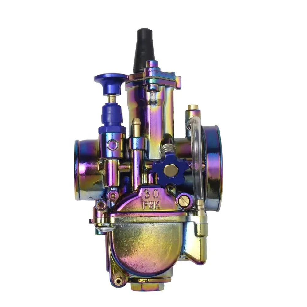 JFG For PWK 24 26 28 30 32 34 Colorful For Keihin PWK Motorcycle Carburetor Racing 90cc-250cc