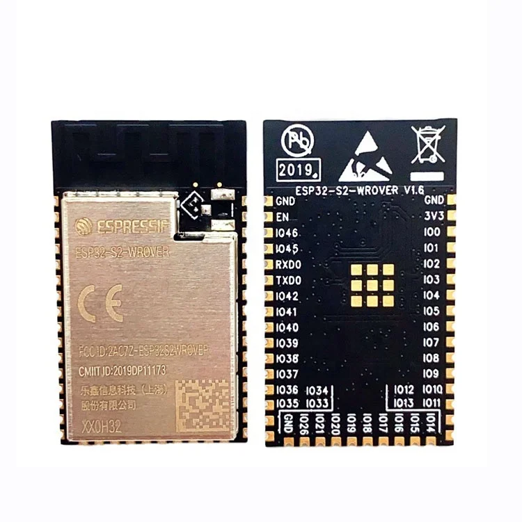 ESP32-S2-WROVER 2 MB PSRAM 4 MB SPI Flash PCB Antenna Single-core 32-bit Wi-Fi MCU ESP32-S2 Module for Data Logger
