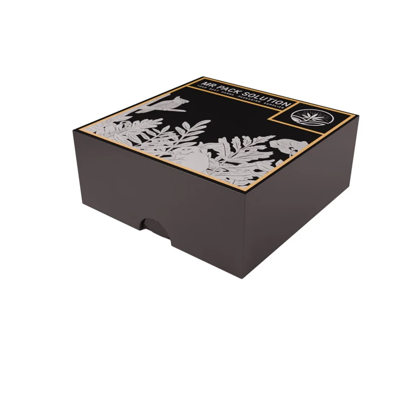 Wholesale Paper Packaging Box Pre Stash Box Roll Smell Proof Child Resistant Cone Packaging Paper Box with Divider