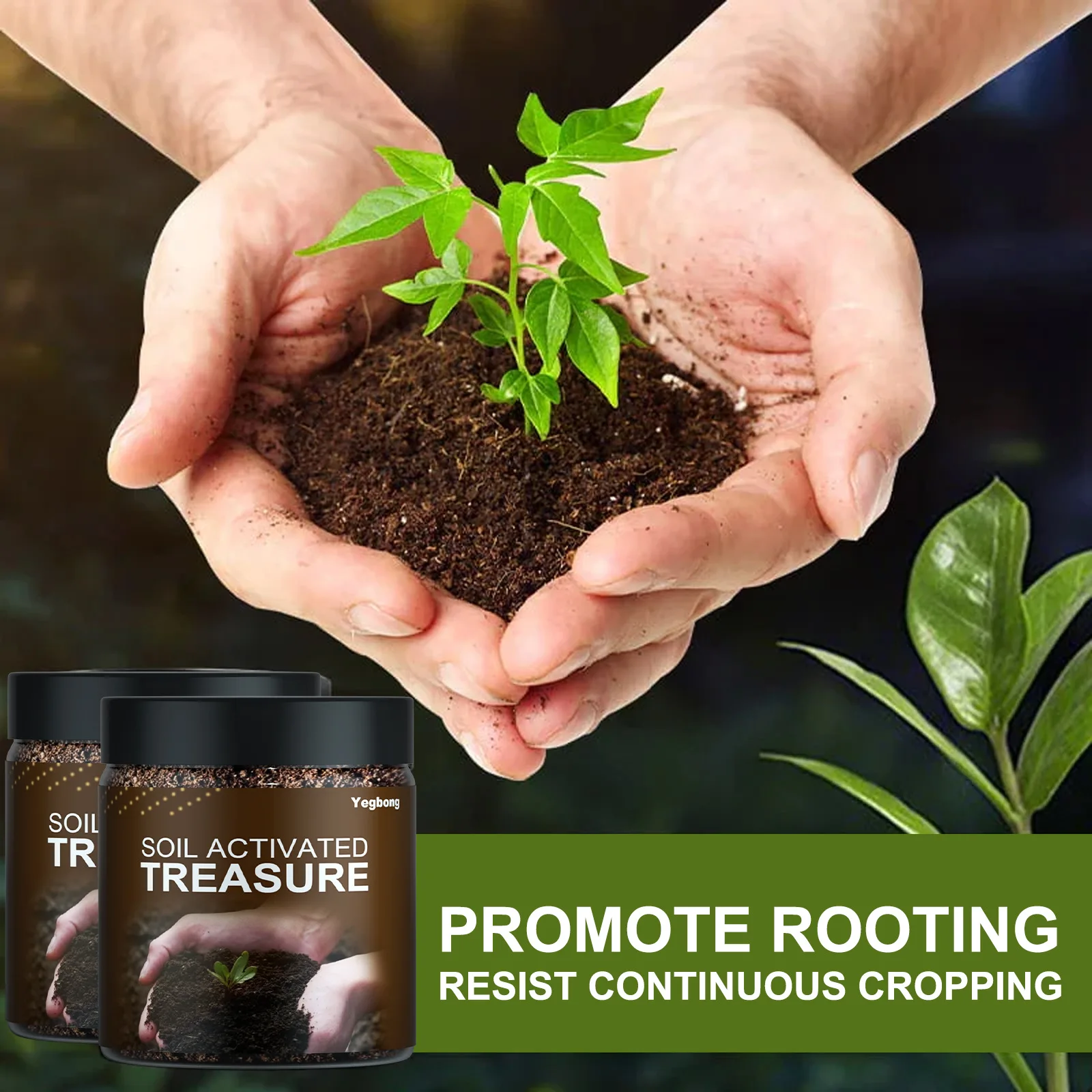 Yegbong Soil Nutrient Agent Promote Rooting Soil Nutrient Improving Powerful Effective Soil Activator