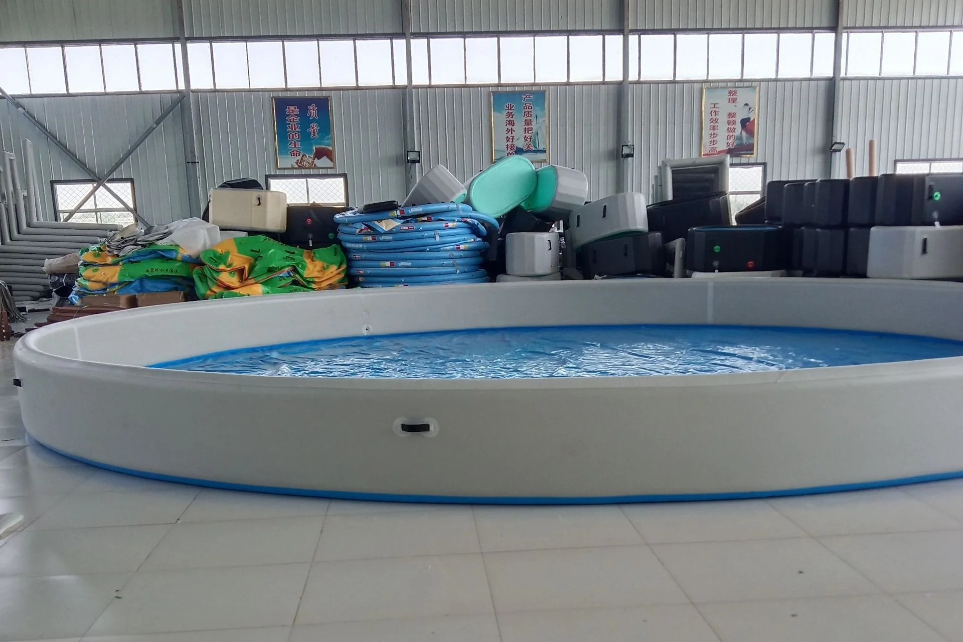 Customization fashion inflatable swimming pool drop stitch fabric multiple air technology outdoor inflatable pool