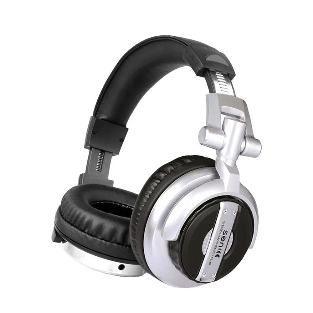 SENICC ST-80 профессиональный Hi-Fi, Студио музыкальная наушник для ди-джей с 6,3 мм 3,5 мм разъем совместим с пианино гитары смеситель домашний аудио