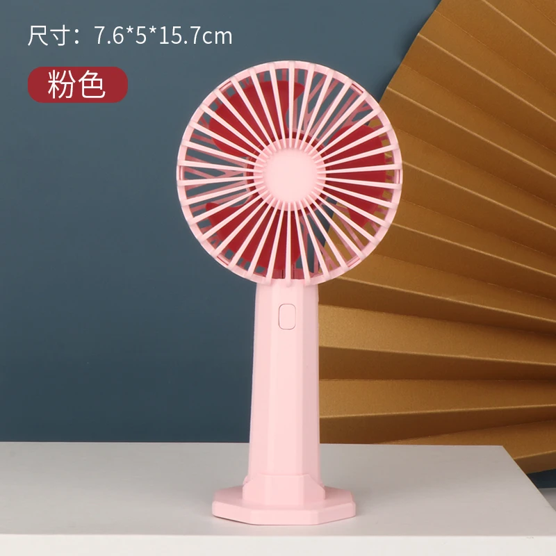 
Wholesale Portable Mini USB Rechargeable Handheld Fan Handfan Standing Personal Cooling Mini Electric Battery Office Hand Fan 