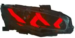 DRL Turn Signal Headlight Assembly For Honda Civic Sedan Hatchback 2016 rbg Dragon Full LED For CIVIC Start a blue Red Headlamp