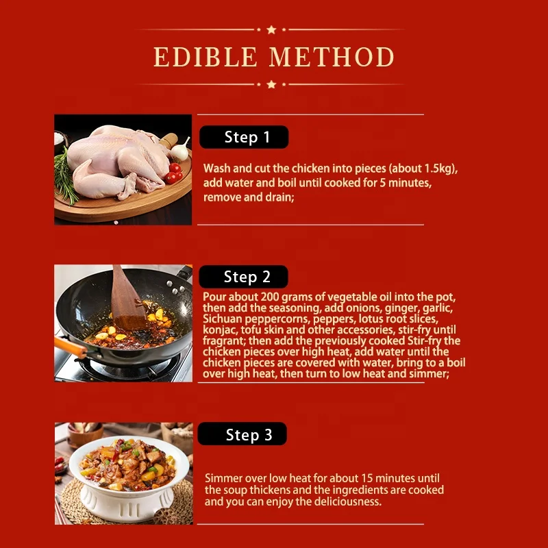 Tianchu 180g Factory Outlet Chinese Food Chicken Seasoning Stir-fry Chicken Cooked Spicy Cooking Condiments Roast Chicken Sauce