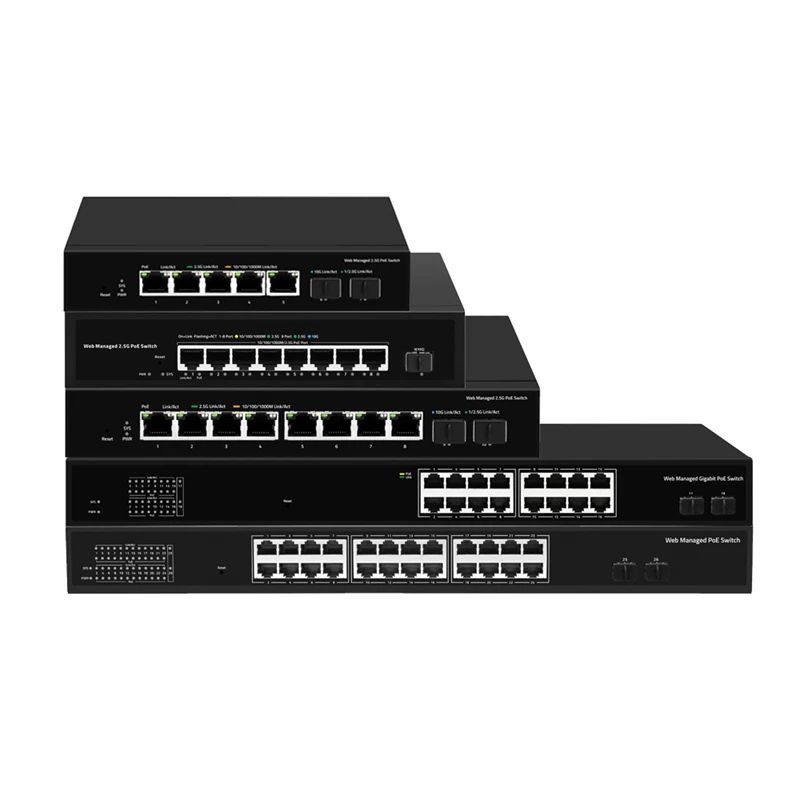 Sunsoont 1000m Web Managed Poe Switch managed ethernet switches 18port for office