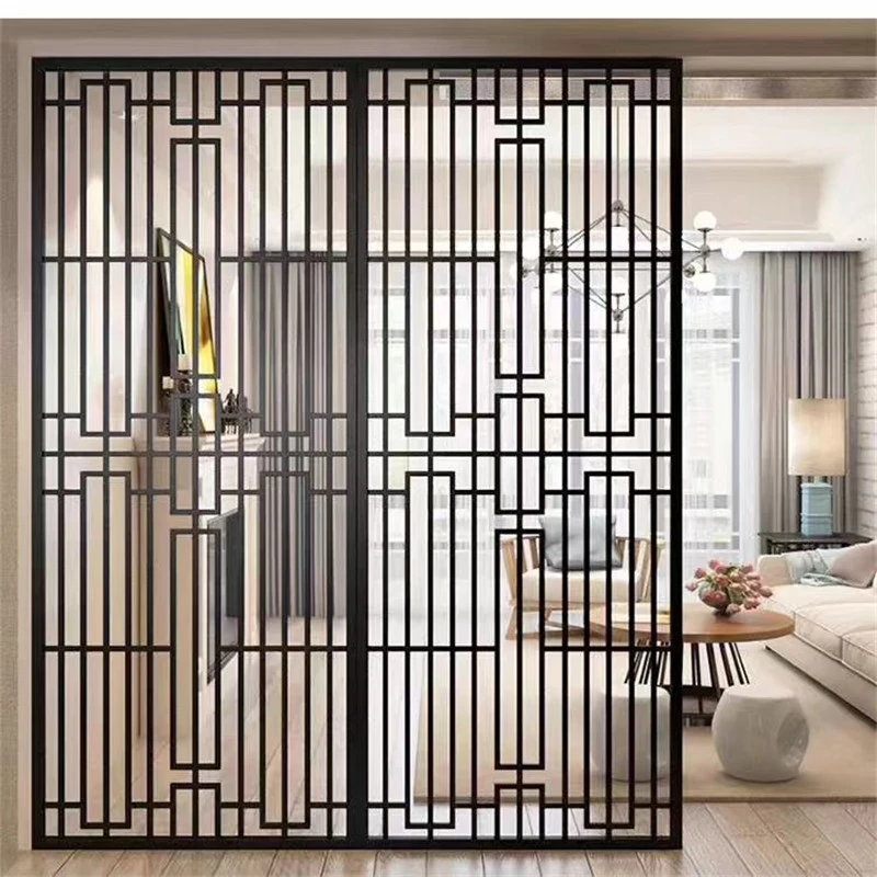 Modern Furniture Unique Design Gold Metal Frame Decorative Partitions For Living Room