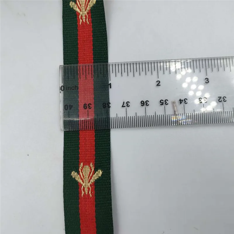 
2020 New Arrived Bumble Bee Grosgrain Jacquard Ribbon Customize Colors Stripes Grosgrain Ribbon Packaging Ribbon 