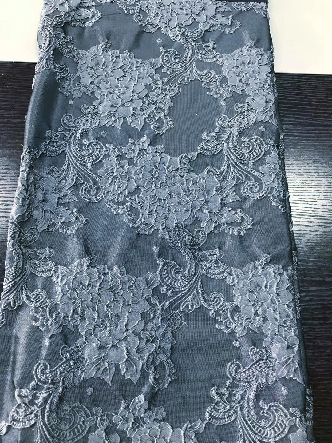 166gsm 3D flower fashion yarn dyed woven jacquard dress fabric