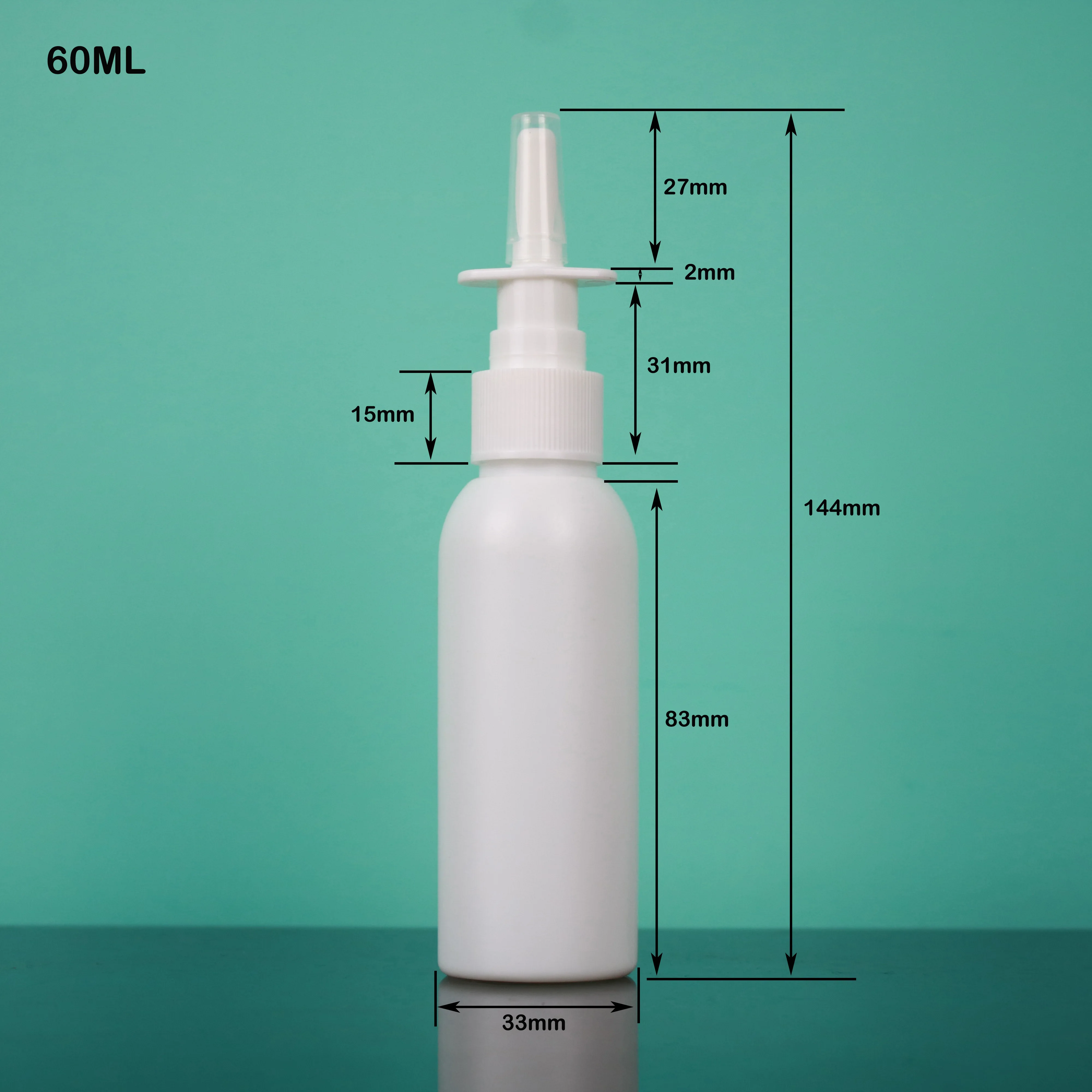 15ml 20ml 30ml 60ml HDPE plastic nasal spray bottles