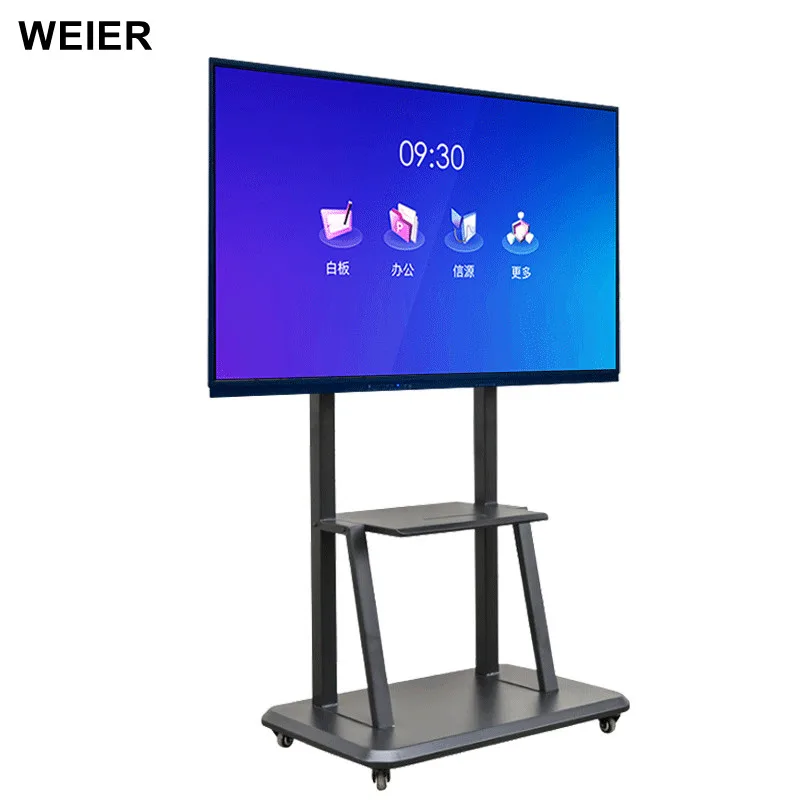 WEIER 75 ' interactive flat panel all in one active smart bod all in one education pc interactive whiteboard