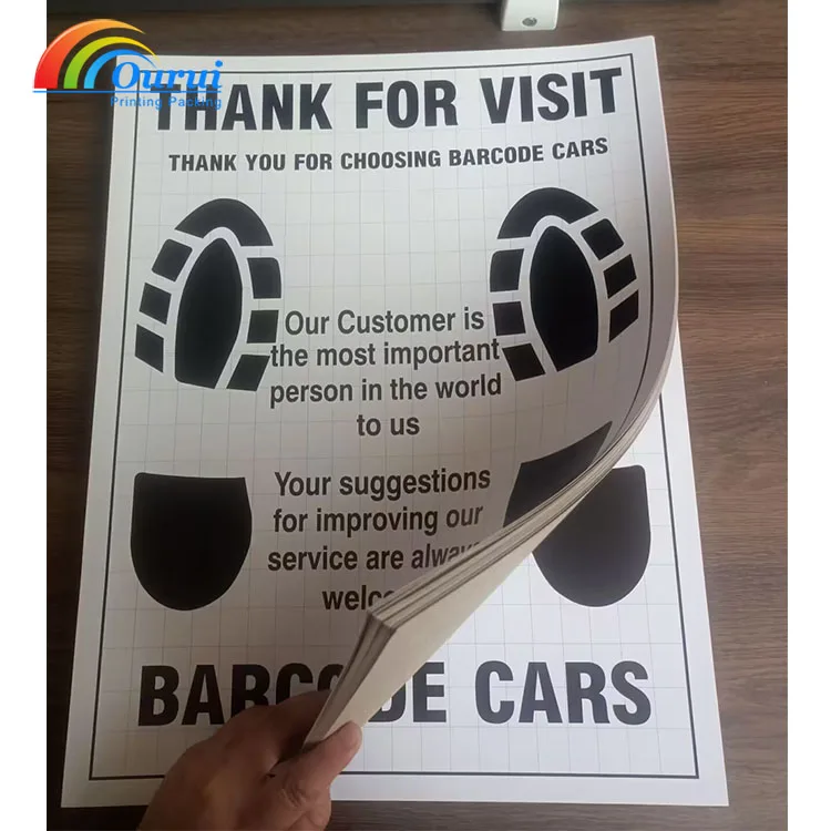 Car Washing Store Customized Logo anti-dust auto detailing Wholesale one time use white Paper Disposable Car Floor Mats