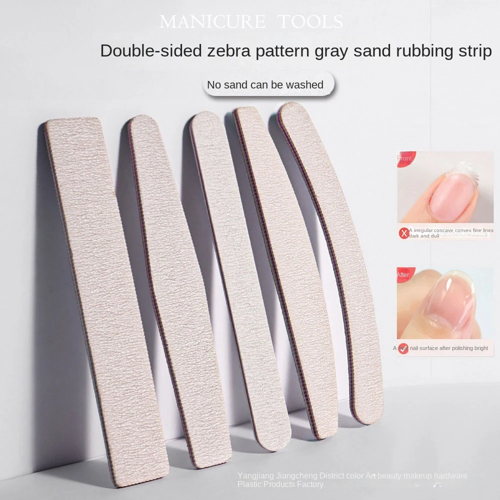 Professional Custom Logo Manicure Buffer Nail File Sandpaper Lime Polishing Equipment with Printing for Nail Art