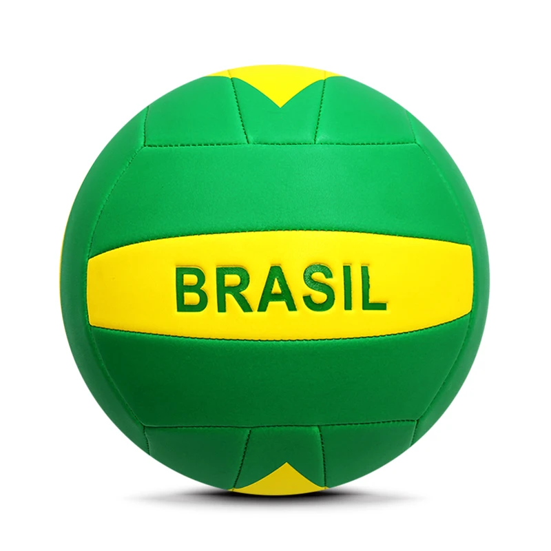 Brazil Country Flag Promotional Mini Volleyball Ball in Bulk,New Rubber Bladder Size 5 4 Volleyball