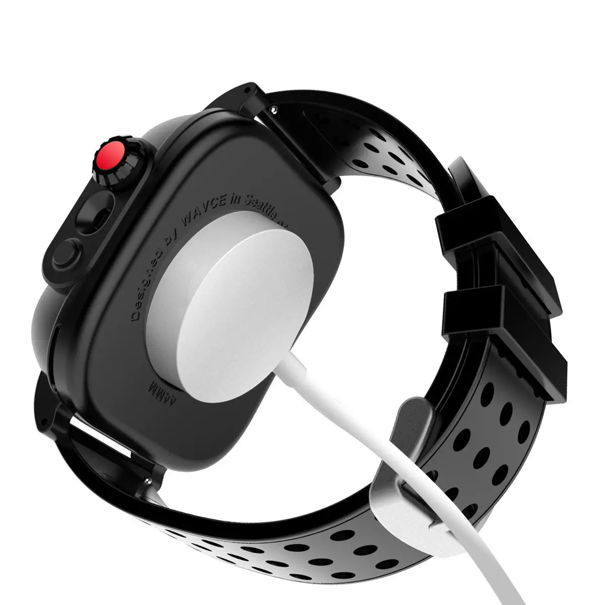 IP68 из водонепроницаемого материала для Apple iWatch серии 3 42 мм противоударный бампер PC корпус часов + резиновый ремешок Ремешок наручных 4 40