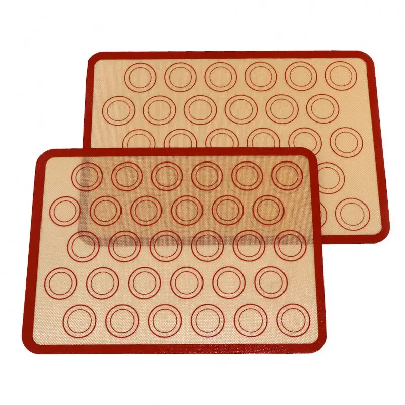 Durable Food Grade Macaroon Silicone Mat Non-Stick Baking Sheet for Bake Pan Rolling & Pastry Tools