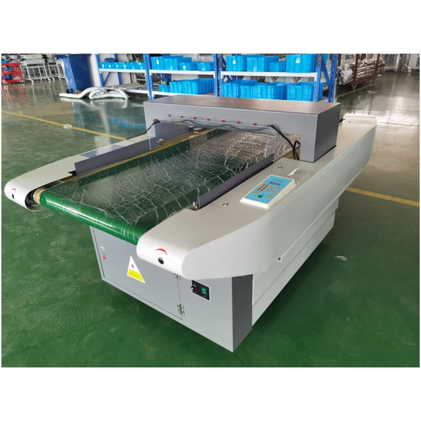 K688S Automatic Auti-jamming single needle detector  machine with small printer for garment