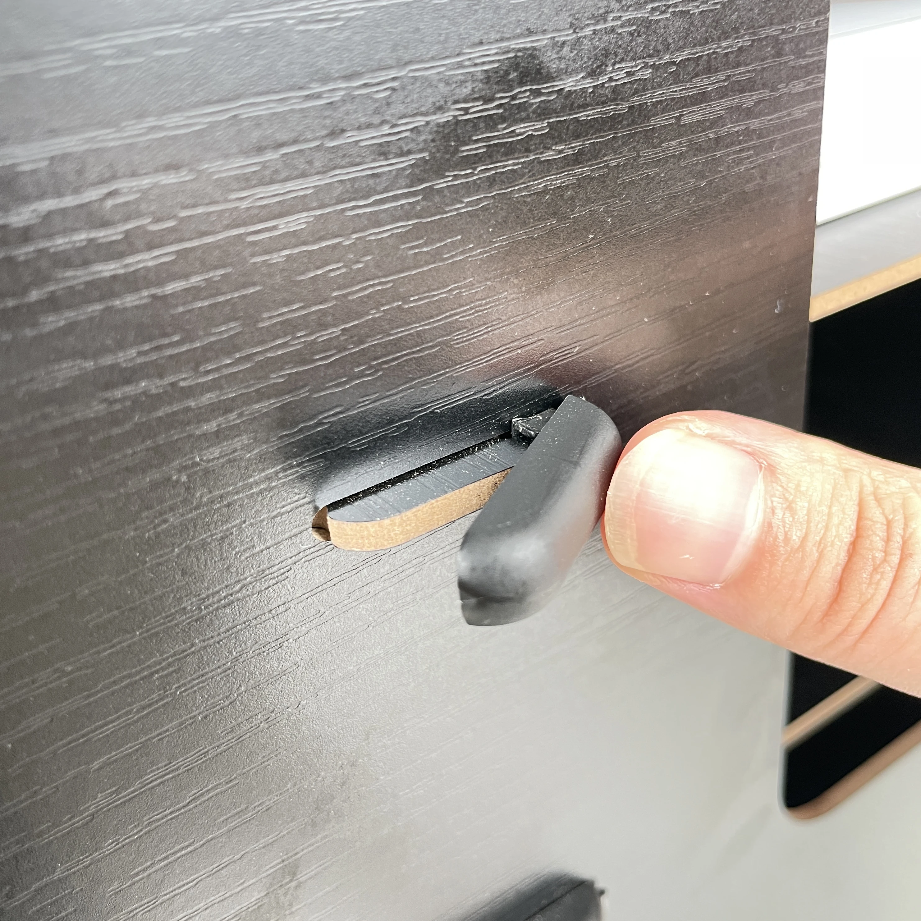 Office Supplies Wooden 6 Tier Folding Desk Organizer  Black Stackable Desktop Document Letter Tray A4 Size File Tray