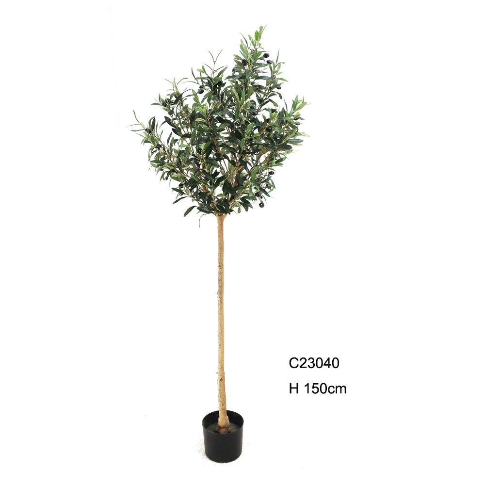 Customizable And Designable High Quality High Simulation Decorative Landscape Artificial Tree Olive Tree In Pot