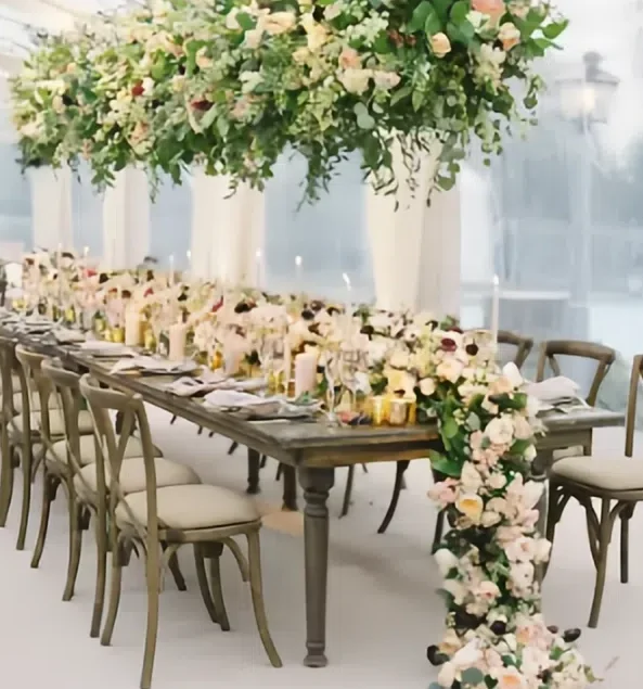 Chic design Easy Mobility Diverse shapes Tourist Versatile Industrial Dining Folding Hotel wedding Banquet wooden Table