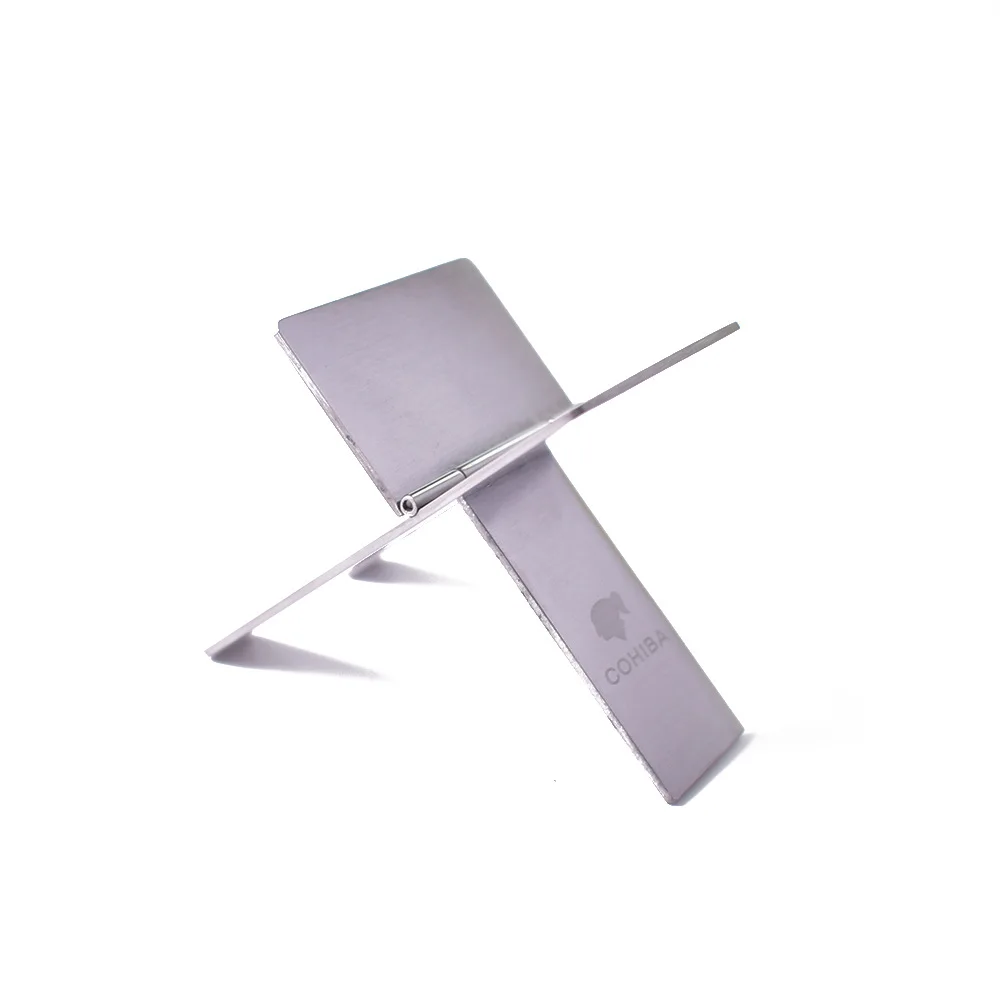 Stainless steel folding cigar bracket