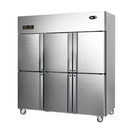 Прямое охлаждение с импортным компрессором, кухонный холодильник, коммерческое использование в отеле, шесть дверей, открывающийся рядом холодильник