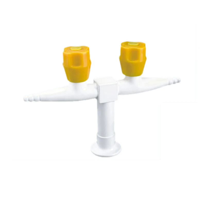 New Design Reliable Quality Customize solid brass Laboratory Double Port Lab gas tap