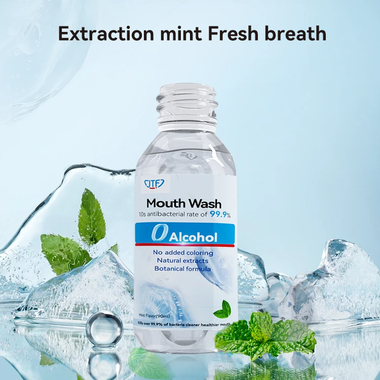 New Type Anti Bad Breath Cool Mint eco friendly mouthwash Daily Travel Use