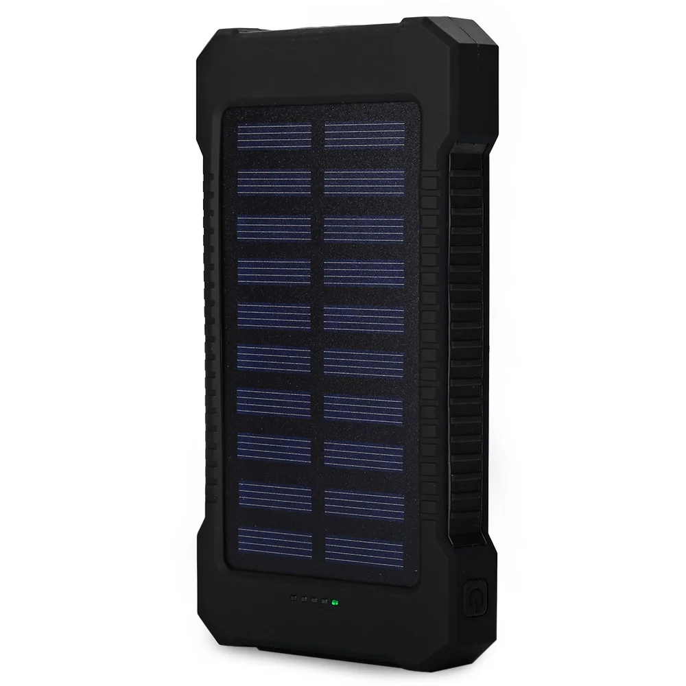 Портативный 10000 мАч Солнечный беспроводной Power Bank мобильные зарядные устройства солнечные банки для Iphone Ipad смартфон