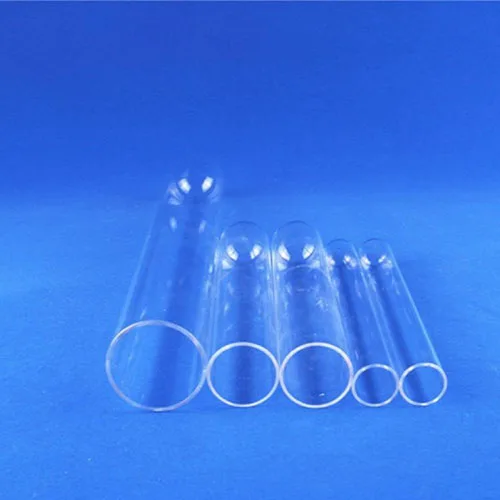 Clear high borosilicate COE 3.3 straight glass blowing tubes