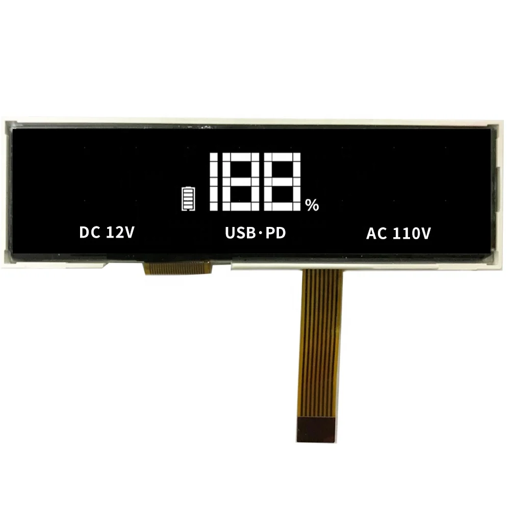 Professional factory BTN Custom 7 Segment COB module white on black LCD Display for UPS power