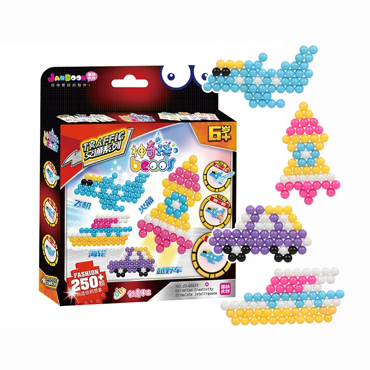 
JanDoon Manufacturer Beginner Series Educational Puzzle DIY Art Craft Aqua Fused Beads Kits for Kids 