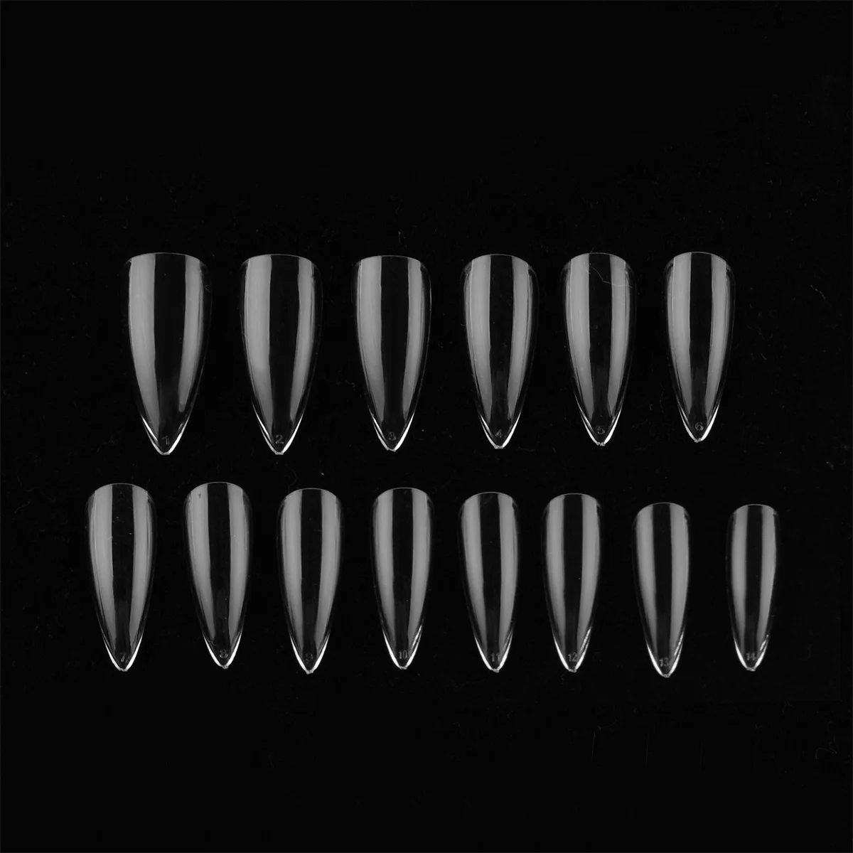 China Professional Manufacturer Wholesale Nail Tips Full Cover Round Coffin Almond Stiletto Nail Tips Extension 560pcs/Box