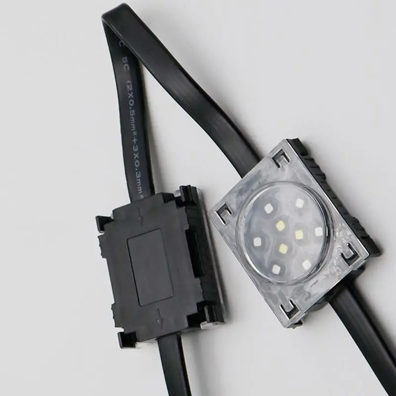 2024 Programmable DMX Multi Color RGB 24V Square LED Pixel Point Light for Outdoor